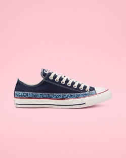 Converse Floral Chuck Taylor All Star Női Rövidszárú Kék/Sötétkék | FIVSZRQ-HU